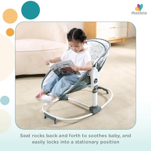 Mastela 6 in 1 Multi-Function Bassinet with 3 Point Harness and 3 Height Adjustment Removable Music and Vibration Unit - Image 10 thumbnail