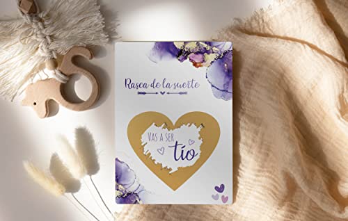 Image of Joli Coon Scratch off card Vas a ser tio - with envelope - Anunciar embarazo tio