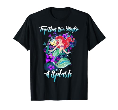 Disney La Petite Sirène Ariel And Flounder Make A Splash T-Shirt
