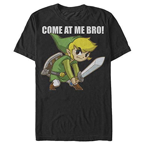Nintendo Bro Link T-Shirt, Nero, M Uomo