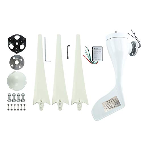 Yaegarden 400W Wind Turbine Wind Power Generator Kit DC 24V Wind Generator 3 Blades with Controller - Thumbnail 3