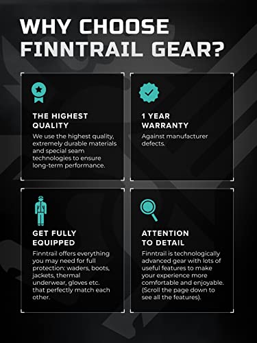 Finntrail Waterproof And Breathable Stockingfoot Waders For Men - Specialized Atv & Utv Riding Gear - Enduro (Graphite, Medium) #TOP3