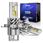 KOYOSO H4 Led 120W 30000LM 6000K Bianco, 600% Più Luminose Delle Alogene,Lampadine H4 Led Auto Abbagliante o Anabbagliante, Ventola Di Raffreddamento Attivo, Plug-And-Play Per Auto 12V, 2 Pezzi