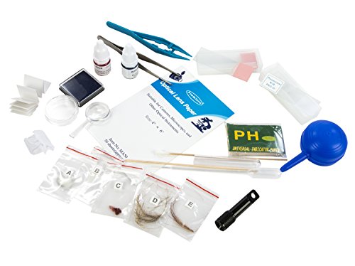 My First Lab Whodunnit? Microscope and Forensic Accessory Kit – Recreate and Solve a Crime Scene, Real Glass Optics with 10X Eyepiece, 4X, 10X, 40X Magnification - Thumbnail 6