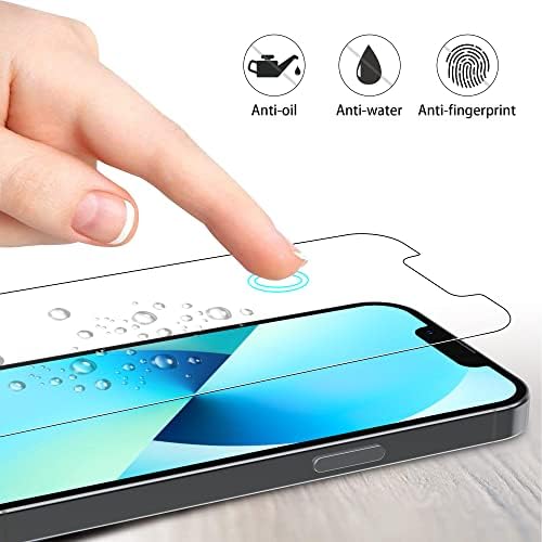 4youquality [4-Pack] Screen Protector for iPhone 13 Mini (5.4-Inch), Tempered Glass Film, [LifetimeWarranty][Anti-Shatter][Anti-Scratch][Impact-Protection]