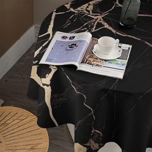Nappe de table ronde lavable en machine pour protéger votre mobilier - 8