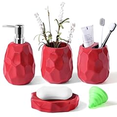 Red Ceramic 4 Pcs