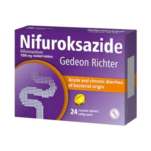 Polpharma NIFUROXAZIDE Richter 100mg 48 Tabletten Hergestellt in Polen Polnische