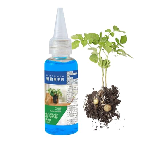 Líquido Resucitador Para Plantas - Estimulador De Césped Y Plantas | Suplemento de Enraizamiento de 50ml para Flores en Huertos e Invernaderos Domésticos