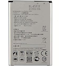 Cargador Celular Lg K9 Batería compatible con LG BL-45F1F K8 - K9 - K4 2017 - LM-X210EM 2500MAH