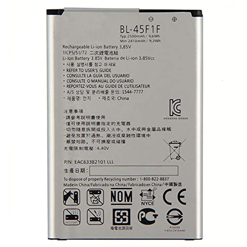 Batería compatible con LG BL-45F1F K8 - K9 - K4 2017 - LM-X210EM 2500MAH
