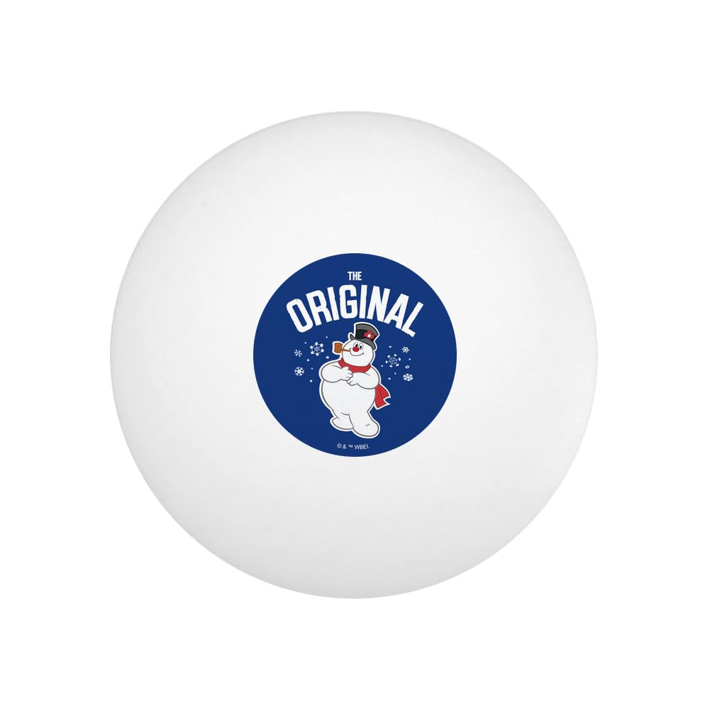 Frosty The Original Novelty Table Tennis Ping Pong Ball 12 Pack with Storage Bag