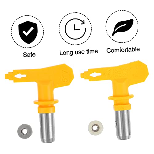 Cubtol Seal Spray Nozzle High Pressure Nozzle Portable Airbrush Airless Sprayer Nozzle Reversible Sprayer Tips Airless Sprayer Tips Sprayer Accessories High Pressure Sprayer Tips 2Pcs #TOP2