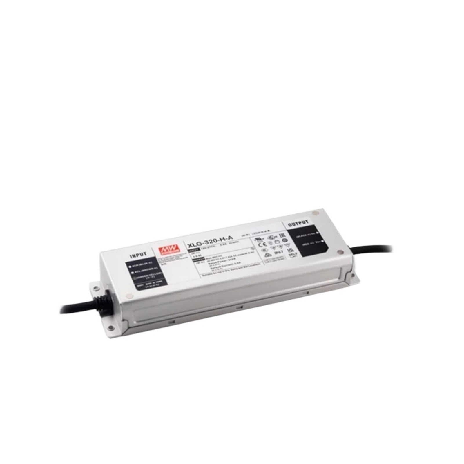 XLG-320-VA LED driver haute performance pour une gestion thermique stable du courant