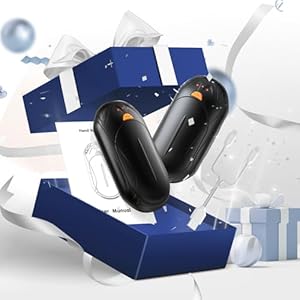 AI Hand Warmers Rechargeable 2 Pack 6000mAh Electric Hand Warmers AI Smart Chips 20Hrs Long Safe Heat Portable Pocket Heater Gifts for Christmas Outdoor Golf Hunting Camping Accessories