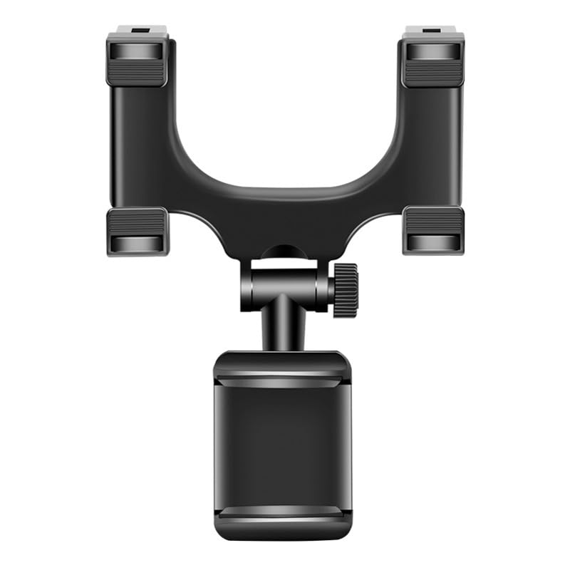 winvin Universal Adjustable 360° Car Rearview Mirror Mount Stand Holder Cradle for Cell Phone iPhone 12 Max Samsung Note 10,Truck Auto Bracket Holder Cradle