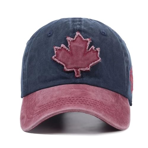 Gorra de béisbol contra el sol de algodón lavado transpirable estilo Canadá 4