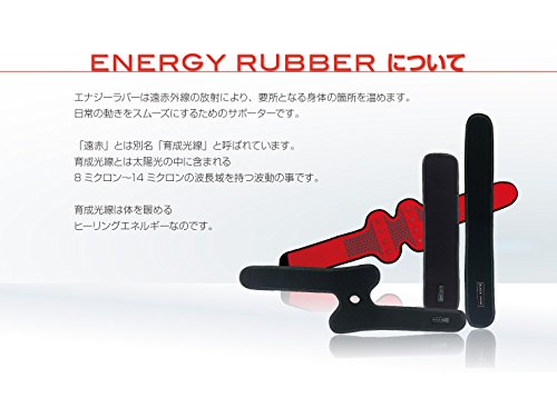 ENERGY RUBBER　エナジーラバー　遠赤サポーター　ブラックペイント ENERGY RUBBER エナジーラバー 遠赤サポーター ブラックペイント