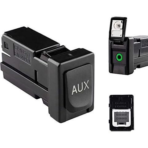 Reeoutdoor 86190-02010 Aux Jack Port fit Tacoma Corolla Tundra Aux Port Auxiliary Input Jack Stereo Adapter Assembly, 86190 02010 Cover