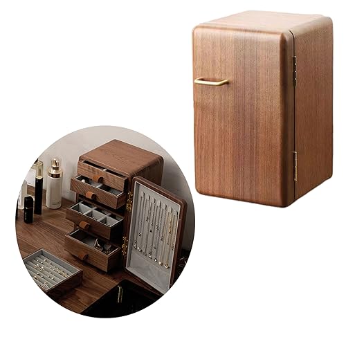 Boîte à bijoux en bois 5 tiroirs : le cadeau idéal pour femme pour chambre - 6