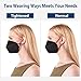 Borje KN95 Face Masks 50 Pcs, Individually Wrapped, 5-Ply Protection Black KN95 Mask, Disposable Face Masks for Adults