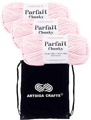 Premier Yarns Parfait Chunky Chenille Ballet Pink 1150-18