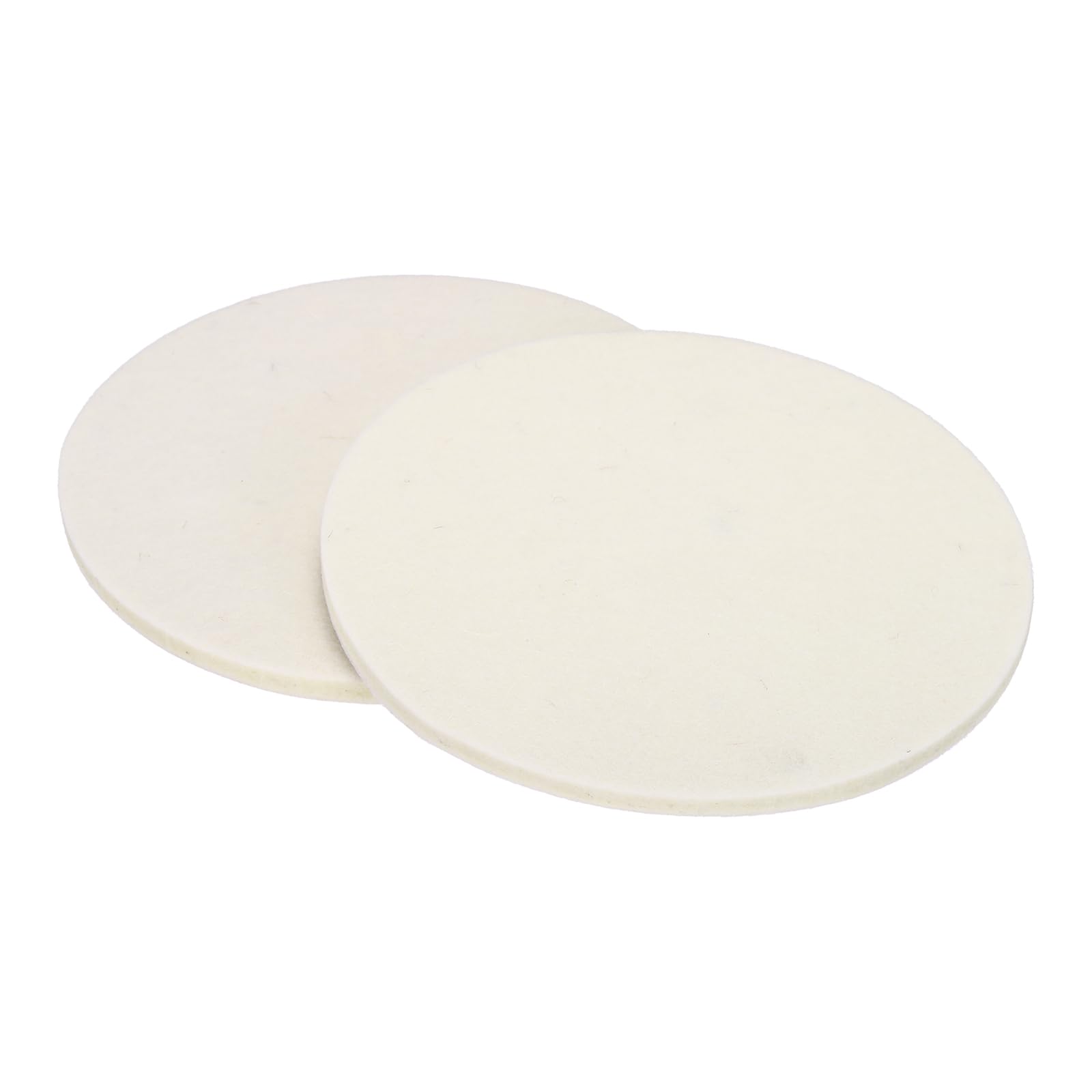 WorkBless 3PCS Wool Felt Polishing Pads, 7 Inch Buffing Wheel Polish Pad Flocking Hook & Loop Back for Car, Metal, Plastic, Stone, Wood, Furniture