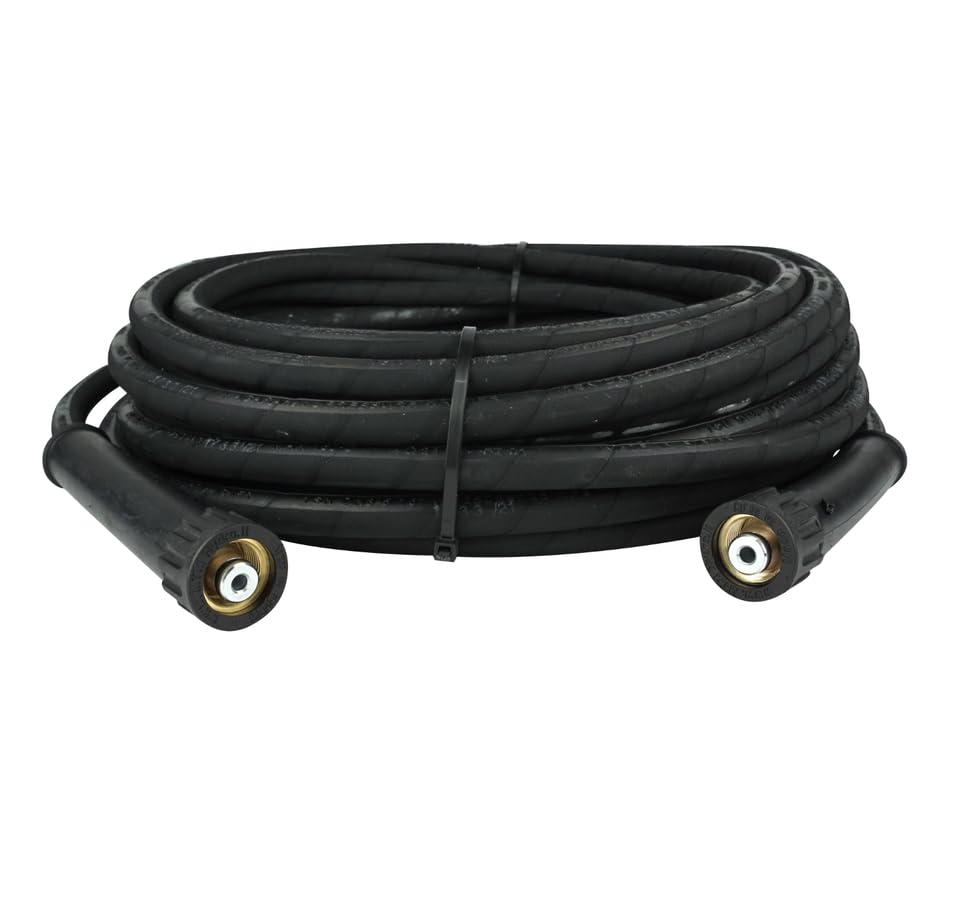 Profi Hochdruckschlauch | für Kärcher Kränzle Hochdruckreiniger | bis 400 bar | DN 10 | robust und flexibel | M22x1,5 IG x M22x1,5 IG | Schlauch (20 Meter)