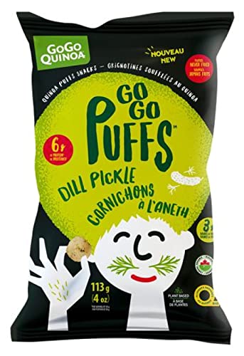 GoGo Quinoa - GoGo Quinoa Dill Pickle Puffs, 113g (Pack of 1)