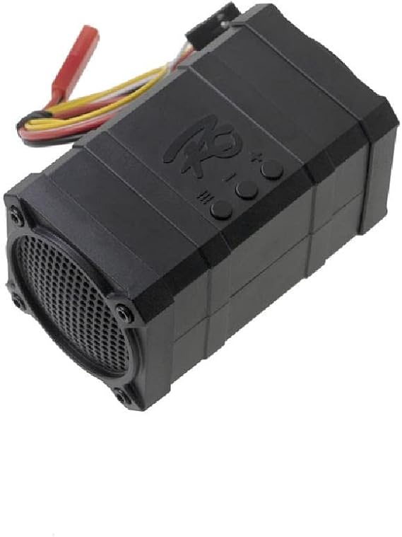 MOUDOAUER Plastic Dual Channel Engine Sound Simulator System 10 Sound Effects Standby Statement& AUX Channel Supported for RC Car Spare Part