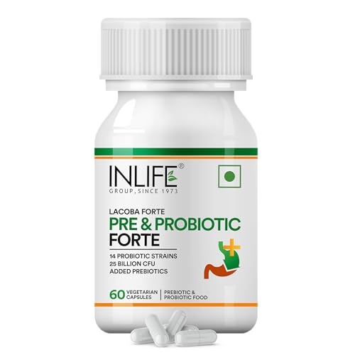 INLIFE Probiotics Forte Supplement 25 Billion CFU, 14 Strains, 60...