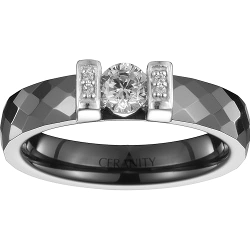 Ceranity Bague en Argent Silver