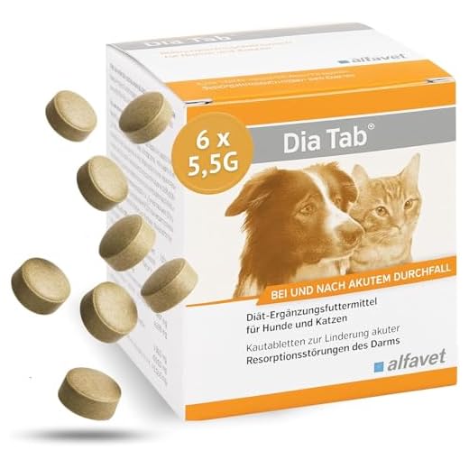Alfavet Dia Tab Diät-Ergänzungsfuttermittel Kautabletten zur Linderung akuter Resorptionsstörungen des Darms, 6 x 5,5 gm 8 Alfavet Dia Tab Diät-Ergänzungsfuttermittel Kautabletten zur Linderung akuter Resorptionsstörungen des Darms, 6 x 5,5 gm