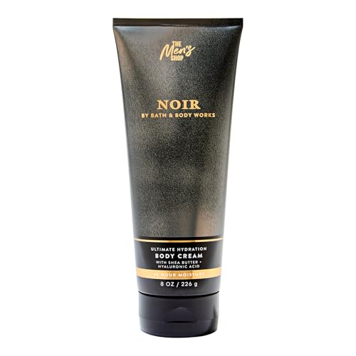 Bath & Body Works Noir Ultimate Hydration Body Cream - Men’s Deep Hydrating Cream for Smooth Skin - 48-Hour Moisture - Rich Formula - Fast-Absorbing - Dermatologist-Approved - Gifts for Him - 2-Pack