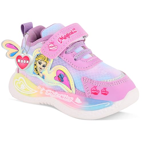 HOOH-Now comfort in Fashion Kids Unisex Amazing Designer Sneakers for 12 Months to 15 Years of Kid (Purple, UK Footwear Size System, Little Kid, Age Range, Medium, 3.5 Years, 4 Years)