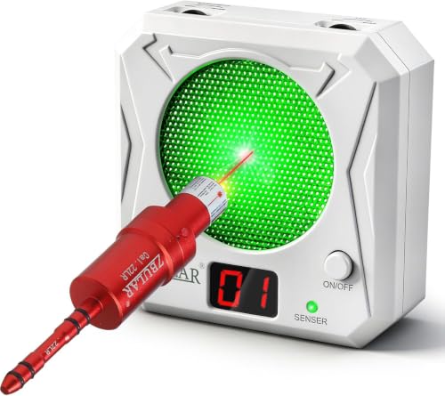 Image of ZBULAR 3rd Dry Fire Training System,Portable Glass Fiber Digital Laser Target Compatible with Laser Strike System Most of Training Cartridges 9mm /22lr for Practive Type-C Charging, LED Display