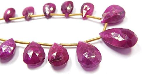 1 Strand Dyed Ruby Sapphire Natural Gemstone 6x9-11x19 mm Faceted Pears Beads 8" Long Strand jewellery making Pears Beads Christmas Sale. 1 Strand Dyed Ruby Sapphire Natural Gemstone 6x9-11x19 mm Faceted Pears Beads 8" Long Strand jewellery making Pears Beads Christmas Sale.