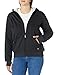 Dickies Womens Sherpa Lined Hoodie Jacket, Black Single Dye, Large US