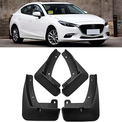Bavettes pour Mazda 3 BP 2019-2021 faciles à installer 4 pièces