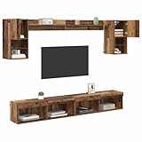 【Essentiel pour ton Salon】 Ces unités murales modernes pour téléviseurs avec LED sont parfaites pour les maisons contemporaines, alliant style et fonctionnalité. Elles sont idéales pour maximiser l'espace et garder ton coin télé rangé. Grâce à leur forme rectangular et leur finition en bois d'ingénierie, elles s'adaptent à plusieurs styles d'intérieur, tandis que les lumières LED multicolores ajoutent une ambiance chaleureuse et accueillante à ton salon.