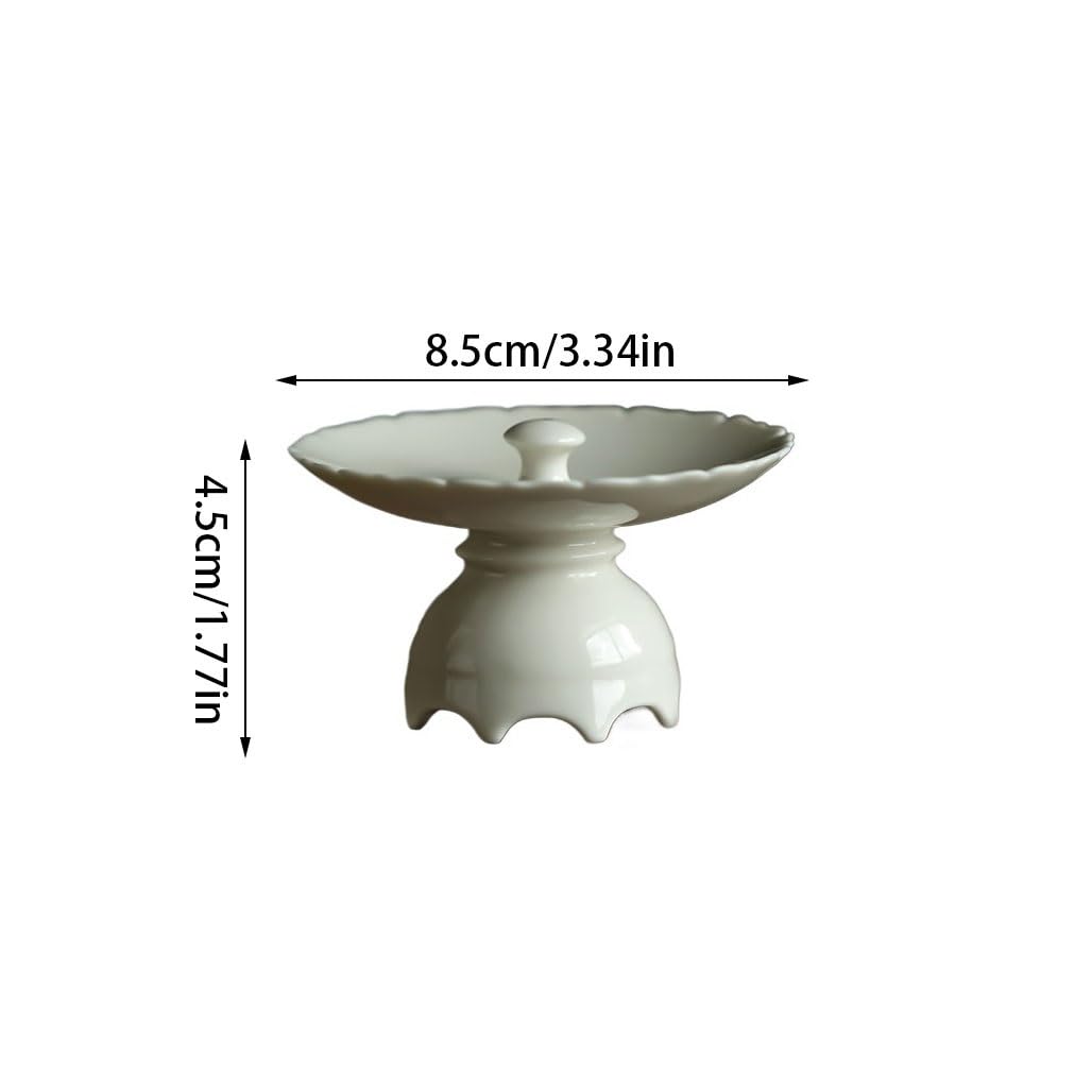Portaincenso di Buddha Porta incenso in ceramica con piede alto Bruciatore for aromaterapia for interni Bruciatore di incenso della linea creativa adatto for lo studio della camera da letto Arredament