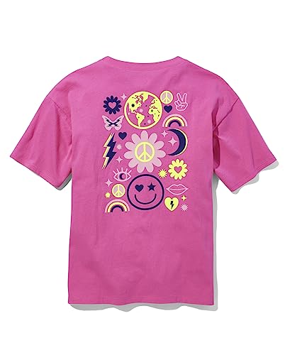 Image of Sugar & Jade Girls' Teen Short Sleeve Oversized Graphic T-Shirt
