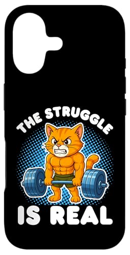 Cat The Struggle Is Real EGCgteBO W ʔ X}zP[X iPhone 17 p