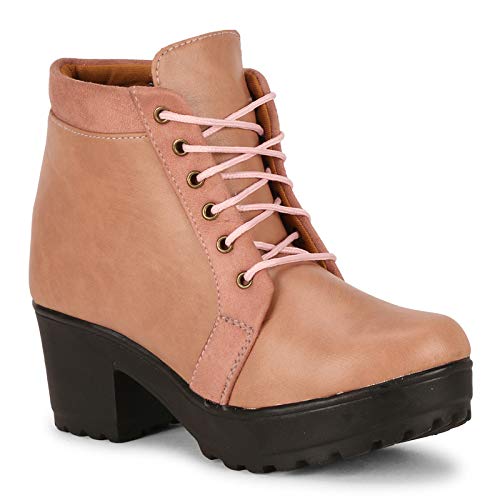 commander shoes Casual Heel Boots for Girls and Women (38, S-Peach, 817) (B08F3KX6NN) Amazon Price History, Amazon Price Tracker