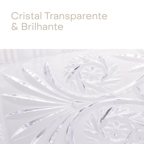 Travessa de Cristal Dragon 34cm x 15cm x 2,5cm - Lyor