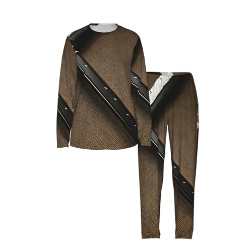 Pyjama samouraï femme : ensemble de nuit imprimé avec pantalon élastique doux