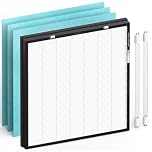 SAKEGDY 1550 Replacement Filter Kit Compatible with Asept-Air Life Cell 1550 Air Purifier, Multi-layer Filtration System with True HEPA and Carbon Filter.