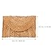 FOYTOKI Large Summer Straw Clutch Purse Lightweight Handwoven Straw Wallet Beach Bag for Women Seaside Fashion Clutch Handbag