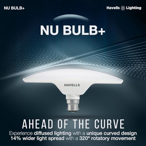 Image of Havells T Shape NU Led Bulb 15W B22 Base|14% Wider Light Spread|100 Lumens Per Watt|Inbuilt 4.0KV Surge Protection| 320 Degree Rotation For Multiple Applications (6500K,Cool Day Light) - Pack Of 1