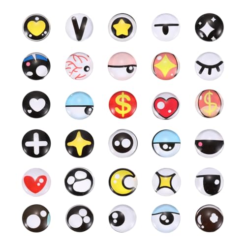 Cabochon kawaii doll craft eye en verre de 20mm pour scrapbooking et modelage - 100 Pcs